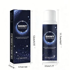 Glitter Spray,Long-Lasting Sparkle Effect Shiny Glitter Spray For Hair Body