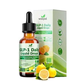 GLP-1 Supplement Liquid Drops w. Berberine Ceylon Cinnamon Green Tea Fiber, 10-in-1 Advanced GLP-1 Oral Drop for Women & Men (Option: 1 PCS)